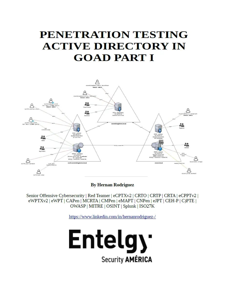 Penetration Testing Active Directory in Goad Part I - Hernan Rodriguez